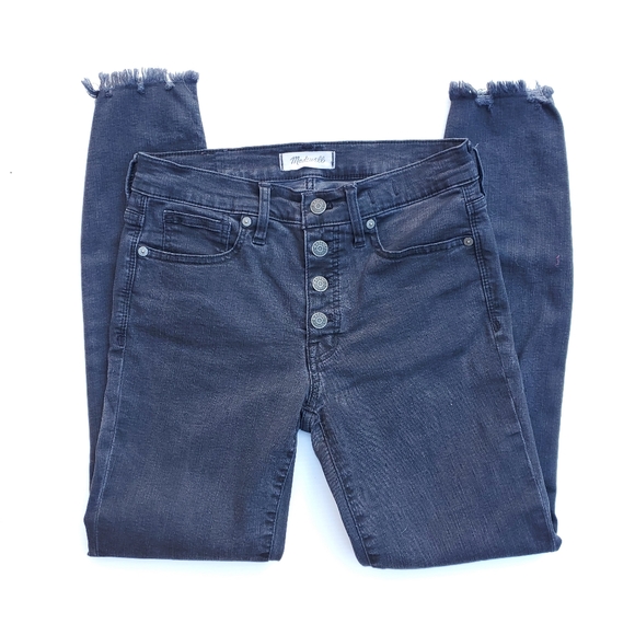 Madewell Black Button Fly Black Jeans - Picture 3 of 8